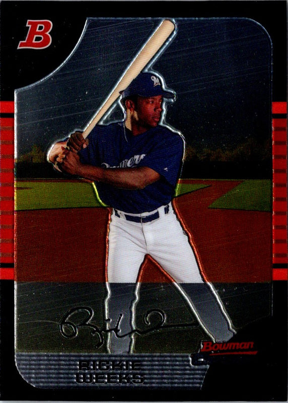 2005 Bowman Chrome Draft Picks & Prospects Rickie Weeks #BDP1
