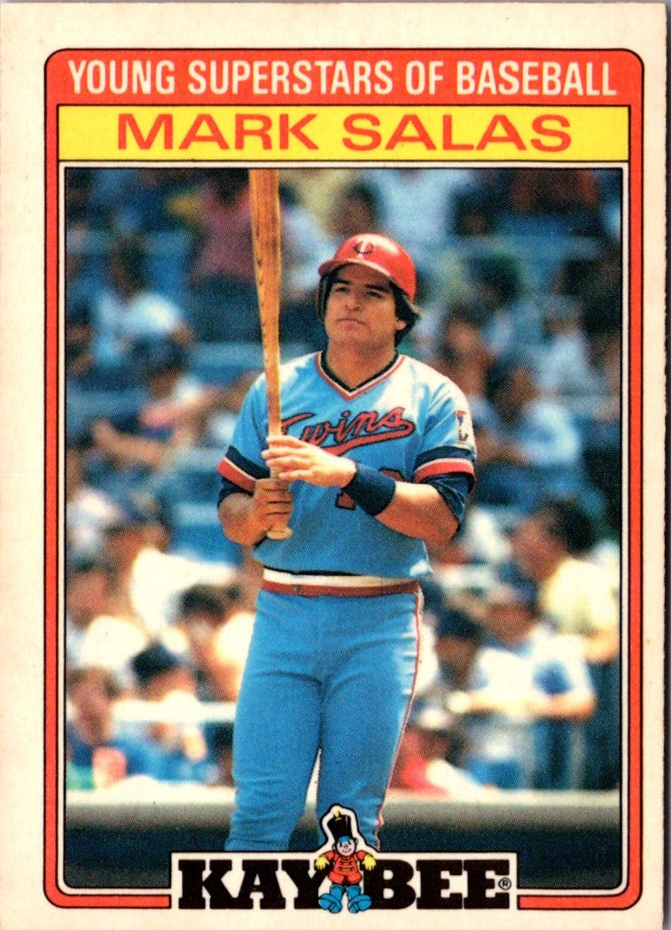 1986 Topps Kay-Bee Young Superstars of Baseball Mark Salas