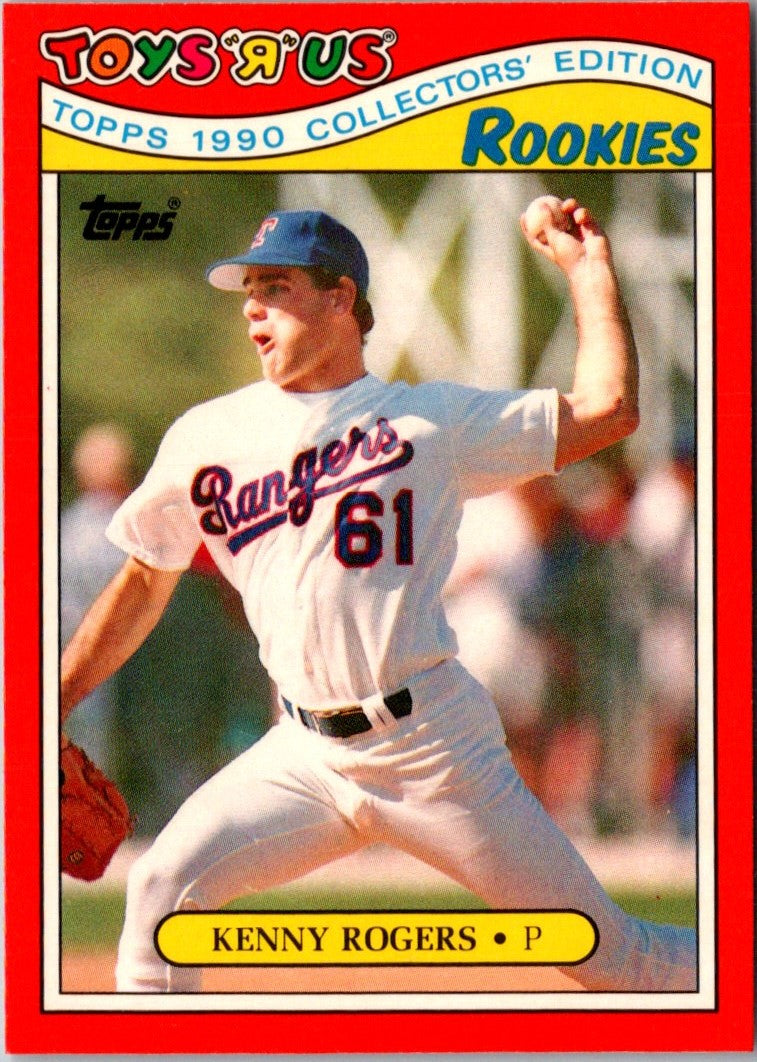 1990 Topps Toys'R'Us Rookies Kenny Rogers