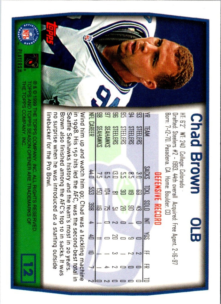 1999 Topps Season Opener Chad Brown