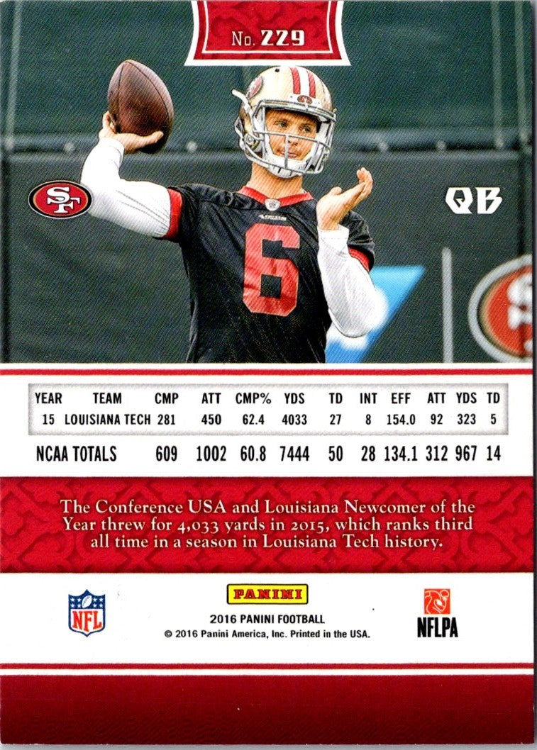 2016 Panini Jeff Driskel