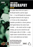 2010 Upper Deck Season Biography Joe Saunders