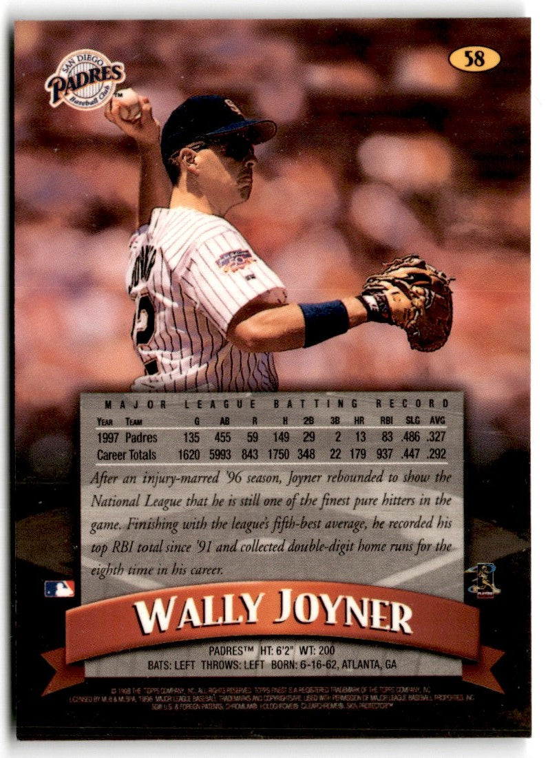 1998 Finest Wally Joyner