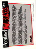 1991 Hoops Portland Trail Blazers #295