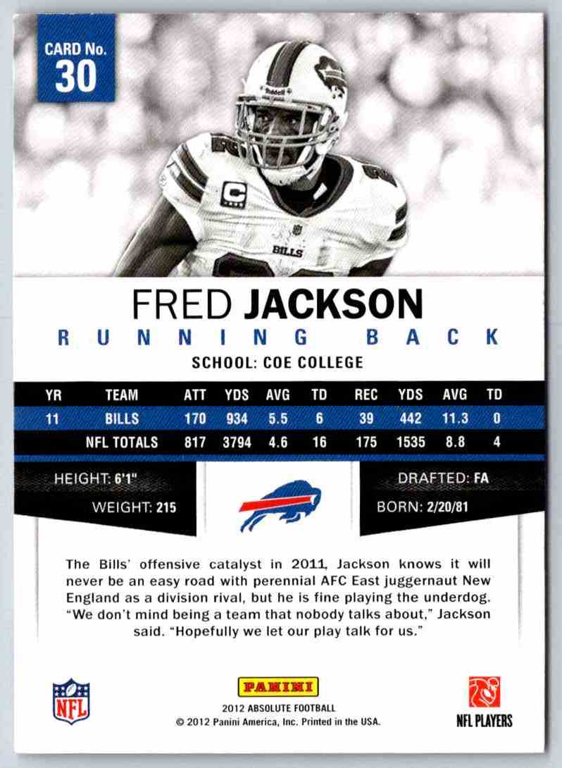 2012 Absolute Fred Jackson