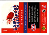 2006 Upper Deck Saku Koivu #GB23