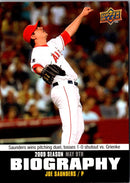 2010 Upper Deck Season Biography Joe Saunders