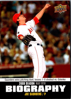 2010 Upper Deck Season Biography Joe Saunders #SB-39