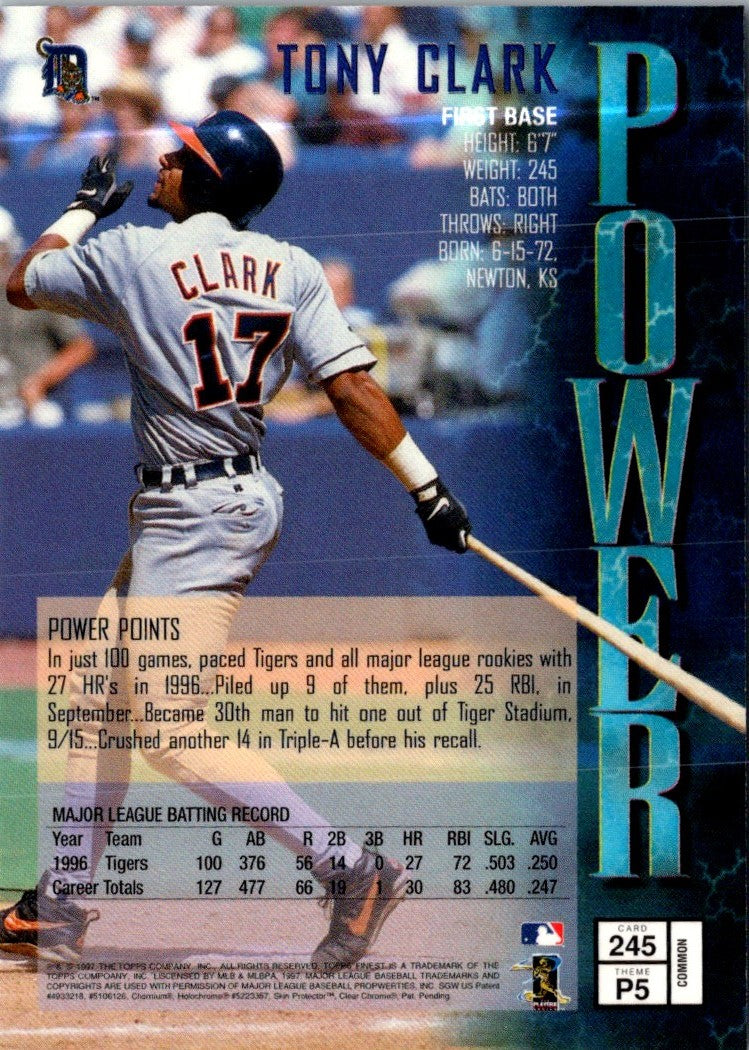 1995 Topps Tony Clark