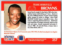 1990 Pro Set Frank Minnifield #357