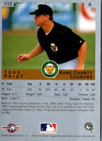 1993 Classic Best Todd Pridy #112