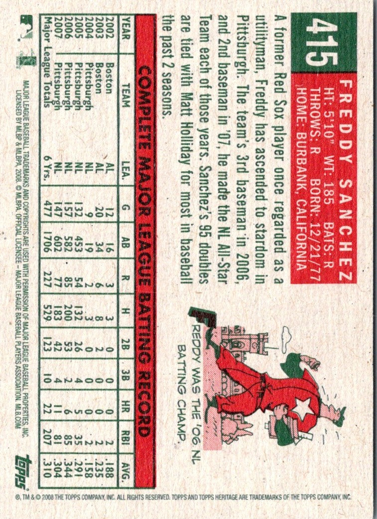 2008 Topps Heritage Freddy Sanchez
