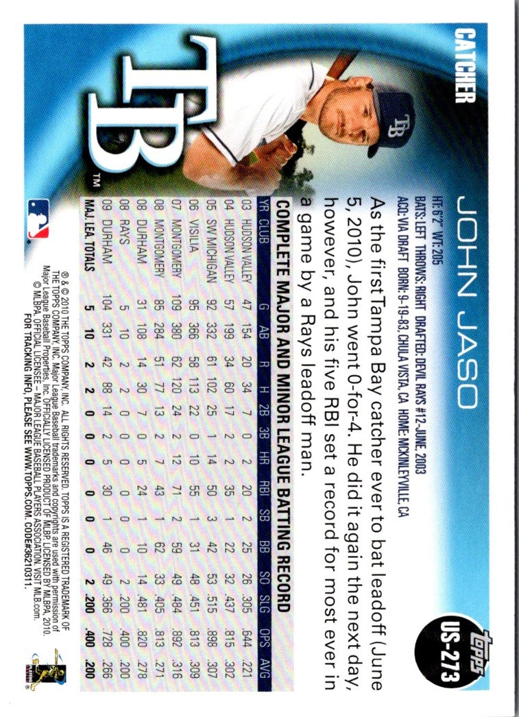 2010 Topps Black John Jaso