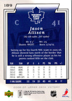 2006 Upper Deck Victory Jason Allison #189