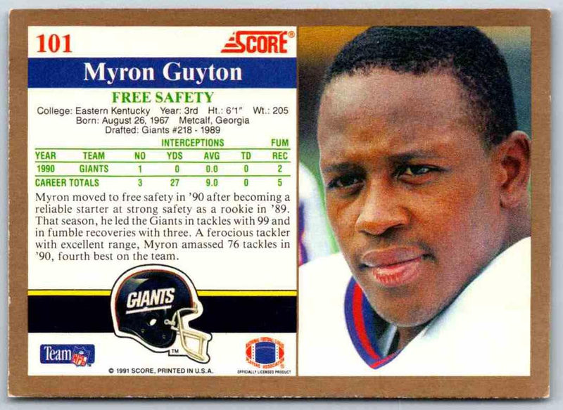 1991 Score Myron Guyton