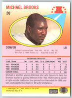 1990 Fleer Michael Brooks #20 Rookie