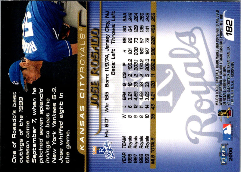 2000 Fleer Focus Jose Rosado