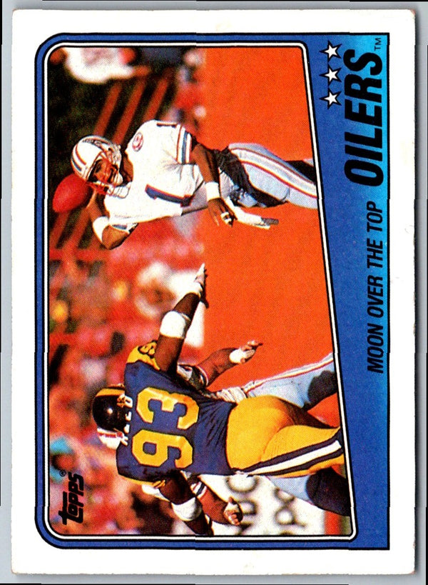 1988 Topps Oilers Team Leaders - Warren Moon #102