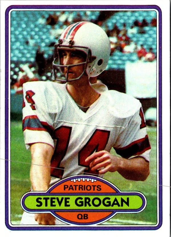 1980 Topps Steve Grogan #435