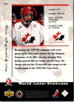 1998 UD Choice Matt Bradley #274 Rookie