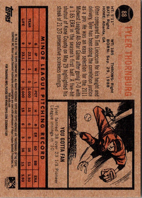 2011 Topps Heritage Minor League Tyler Thornburg #88