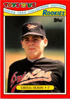1990 Topps Toys'R'Us Rookies Gregg Olson #21