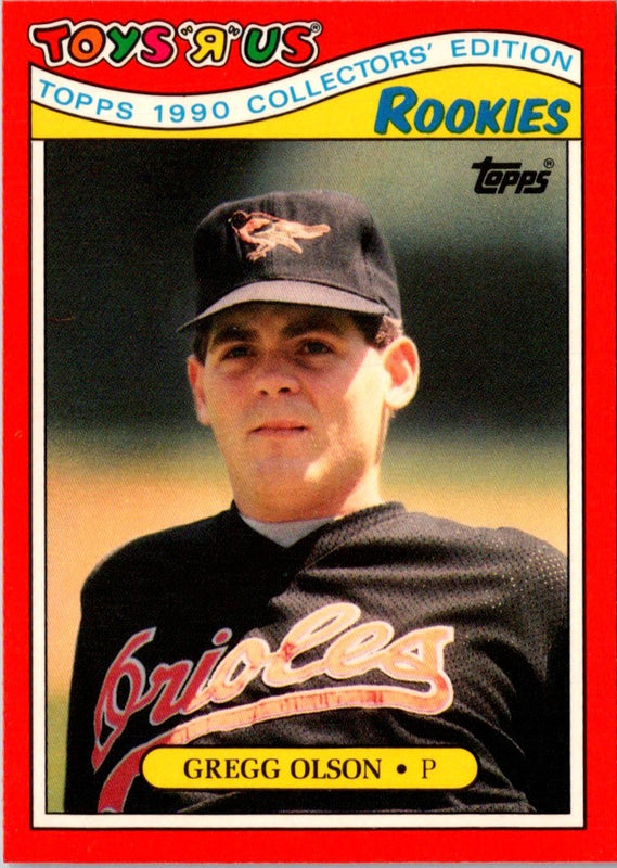 1990 Topps Toys'R'Us Rookies Gregg Olson #21