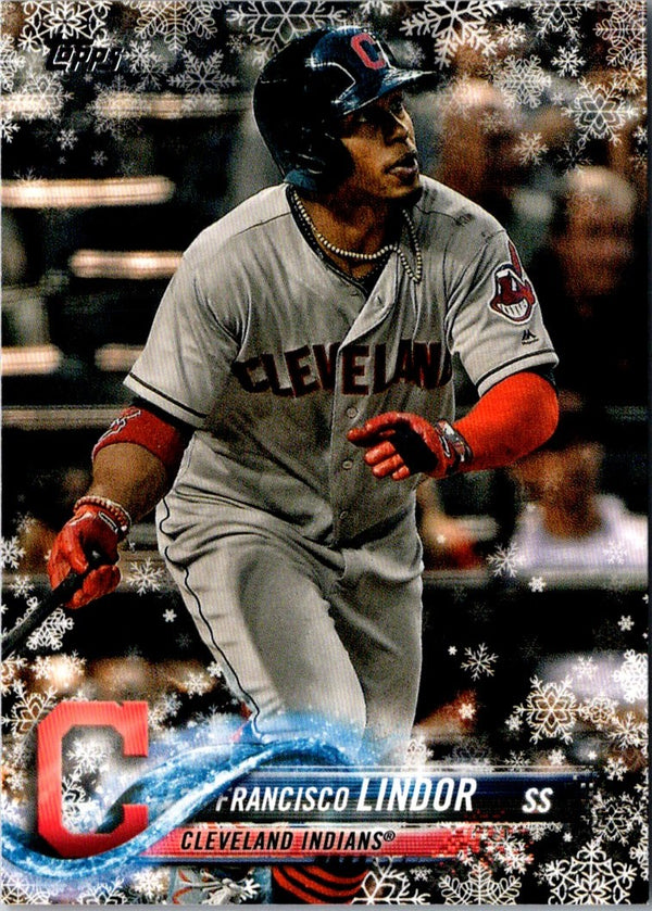 2018 Topps Holiday Francisco Lindor #HMW154
