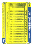 1987 Topps Traded Jim Sundberg