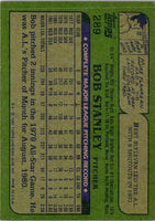 1982 Topps Bob Stanley #289