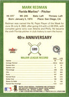 2003 Fleer Tradition Update Mark Redman #89