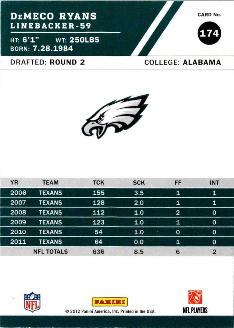 2012 Score DeMeco Ryans