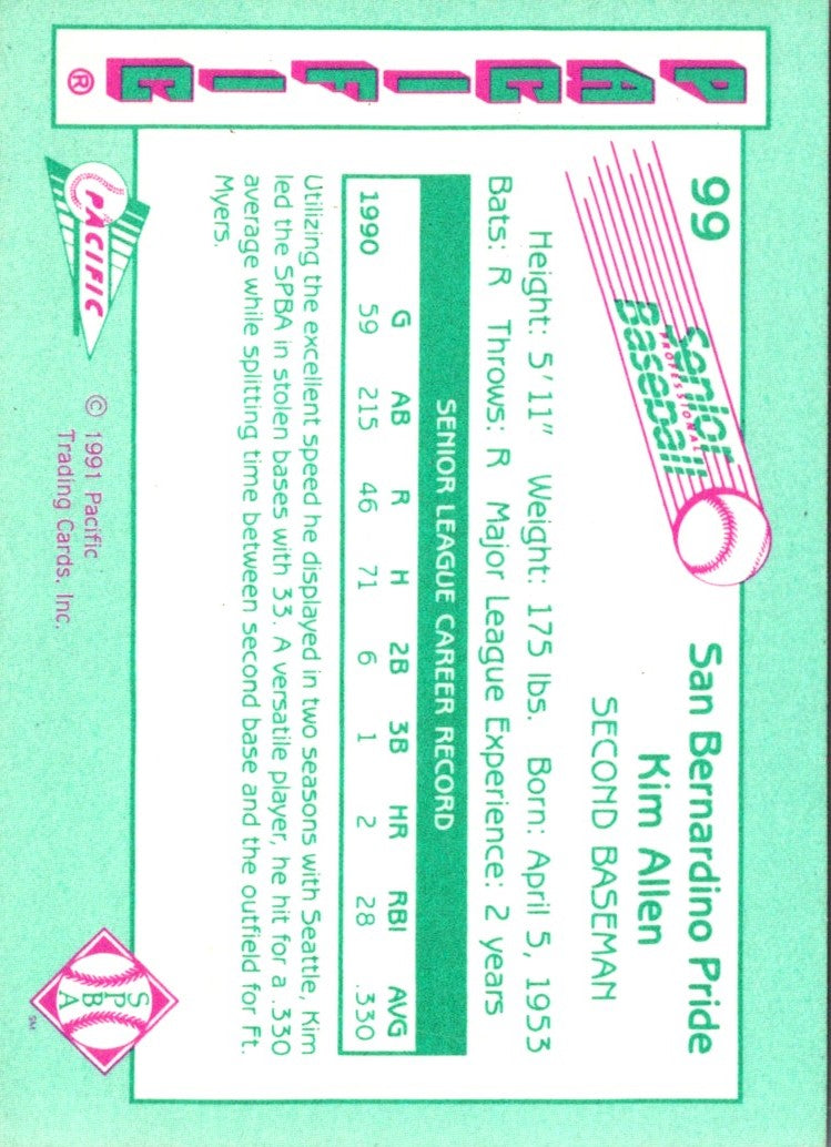 1991 Pacific Senior League Kim Allen