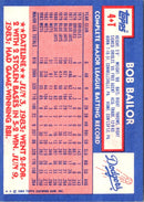 1984 Topps Traded Bob Bailor