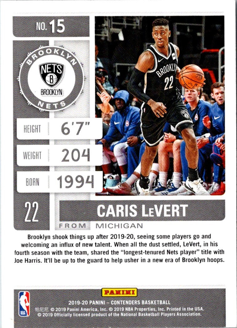 2019 Panini Contenders Caris LeVert