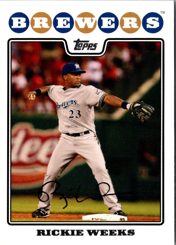 2008 Topps Rickie Weeks #371