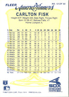 1990 Fleer Award Winners Carlton Fisk #13