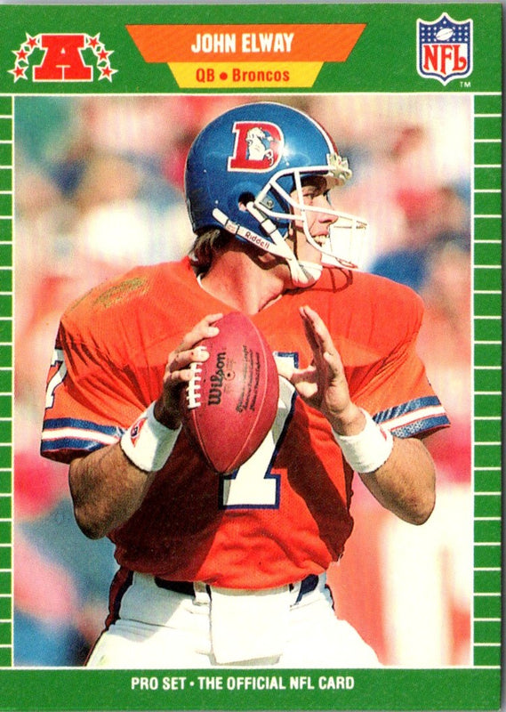1989 Pro Set Super Bowl XXIV Binder John Elway #100