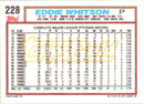 1992 Topps Gold Winners Eddie Whitson