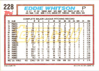 1992 Topps Gold Winners Eddie Whitson #228