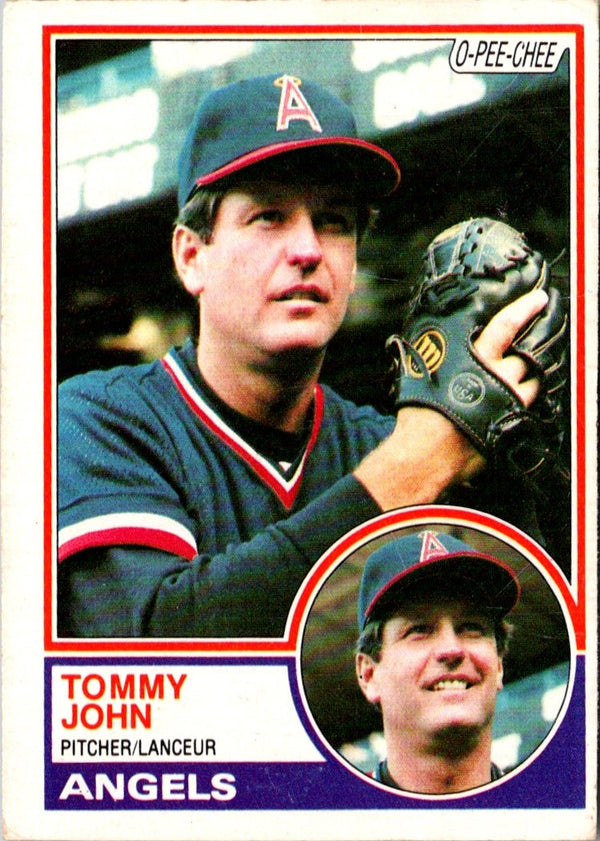 1983 O-Pee-Chee Tommy John #196