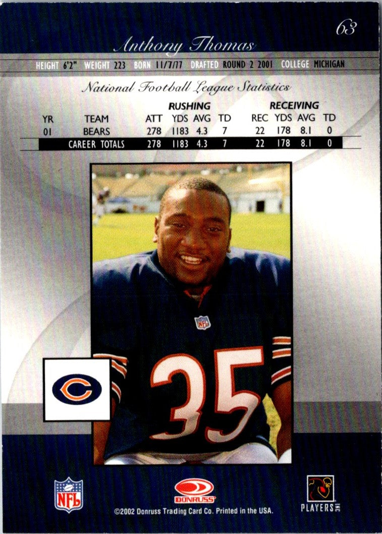 2002 Donruss Elite Anthony Thomas