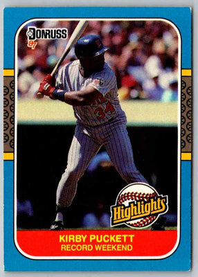 1987 Donruss Kirby Puckett #30