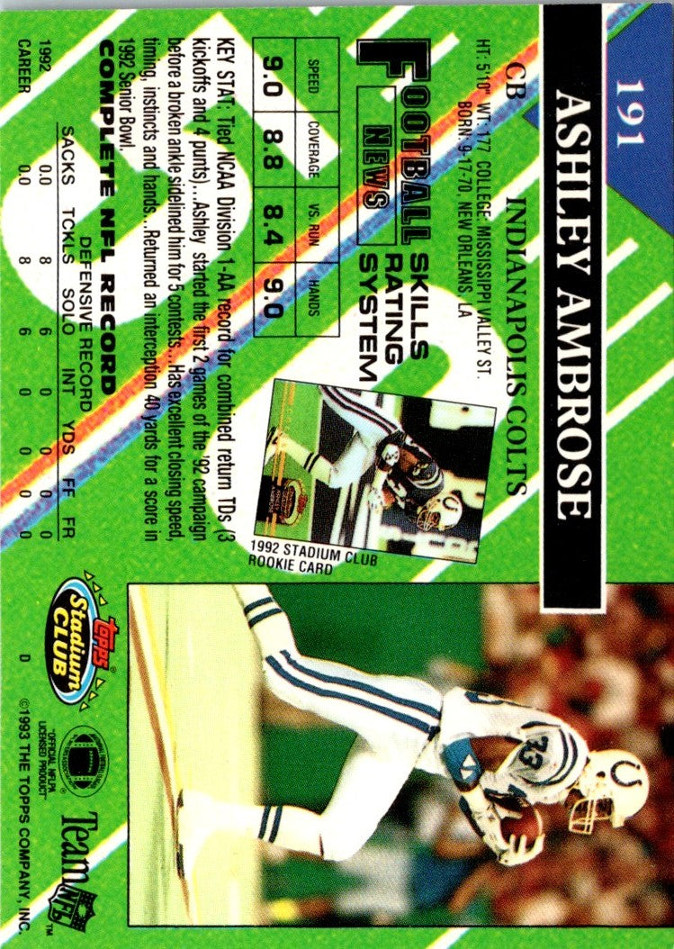 1993 Stadium Club Members Only Ashley Ambrose