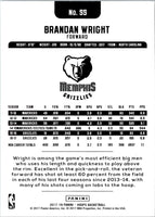 2017 Hoops Brandan Wright #55