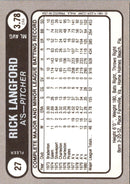 1981 Fleer Star Stickers Rick Langford