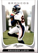 2011 Panini Prestige Brandon Lloyd