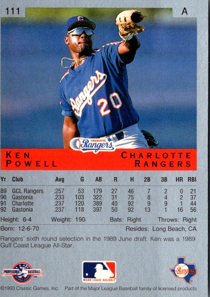1993 Classic Best Ken Powell