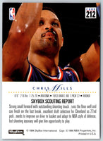 1993 SkyBox Chris Mills #212 Rookie