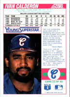 1988 Score Young Superstars II Ivan Calderon #22